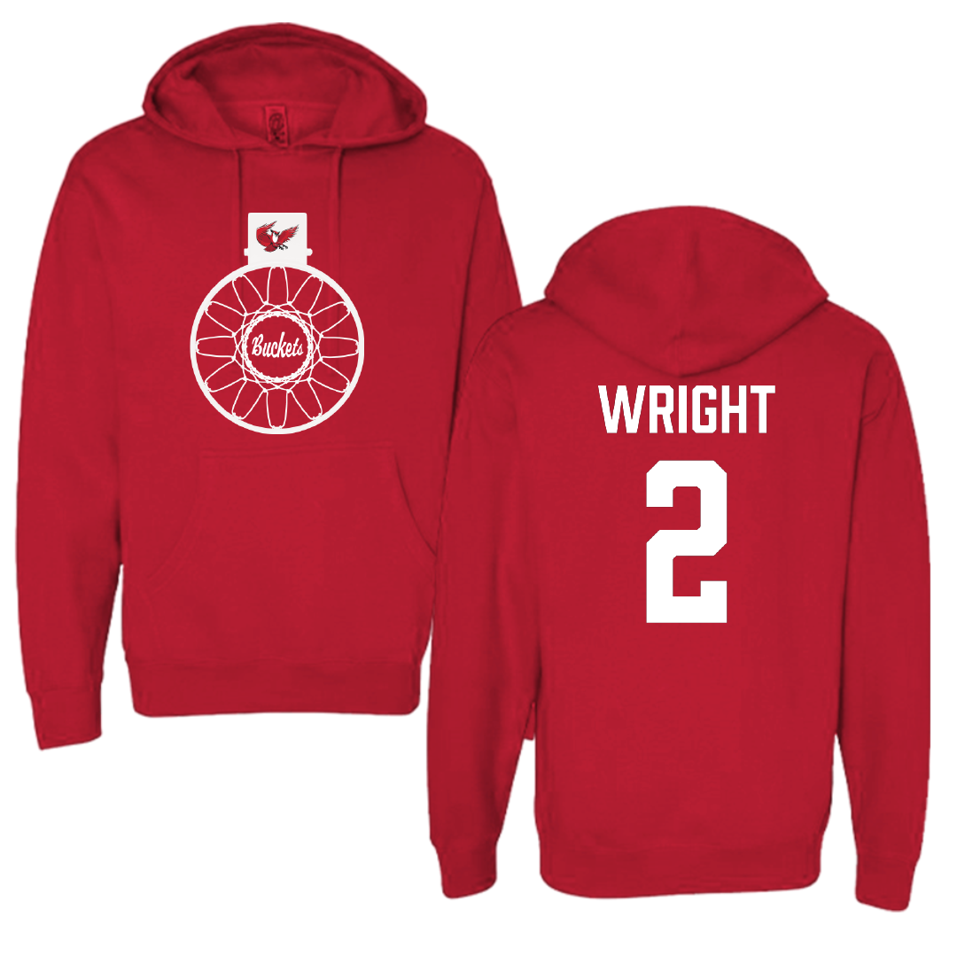 Keene State College Basketball Red Buckets Hoodie - #2 Allyn Wright