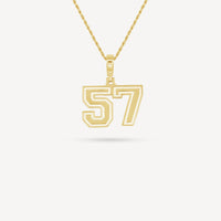 Gold Presidents Pendant and Chain - #57 Aidan Lindstrom