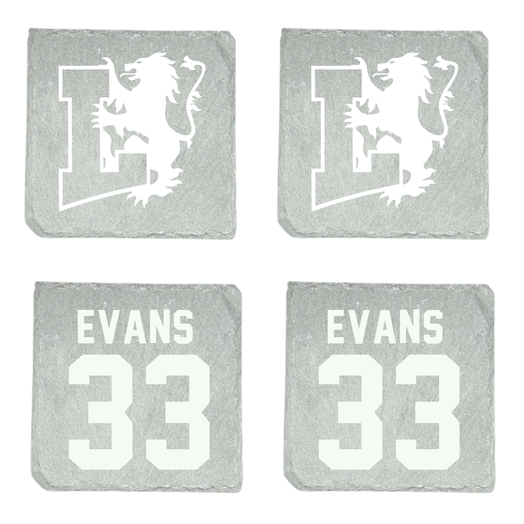 Lyon College Basketball (W) Stone Coaster (4 Pack)  - #33 Niya Evans