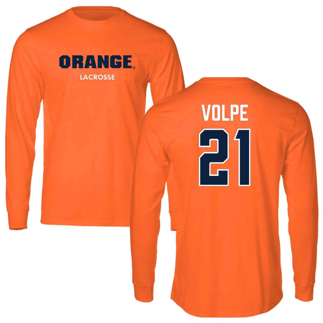 Syracuse University Lacrosse (W) Orange Long Sleeve - #21 Ashlee Volpe