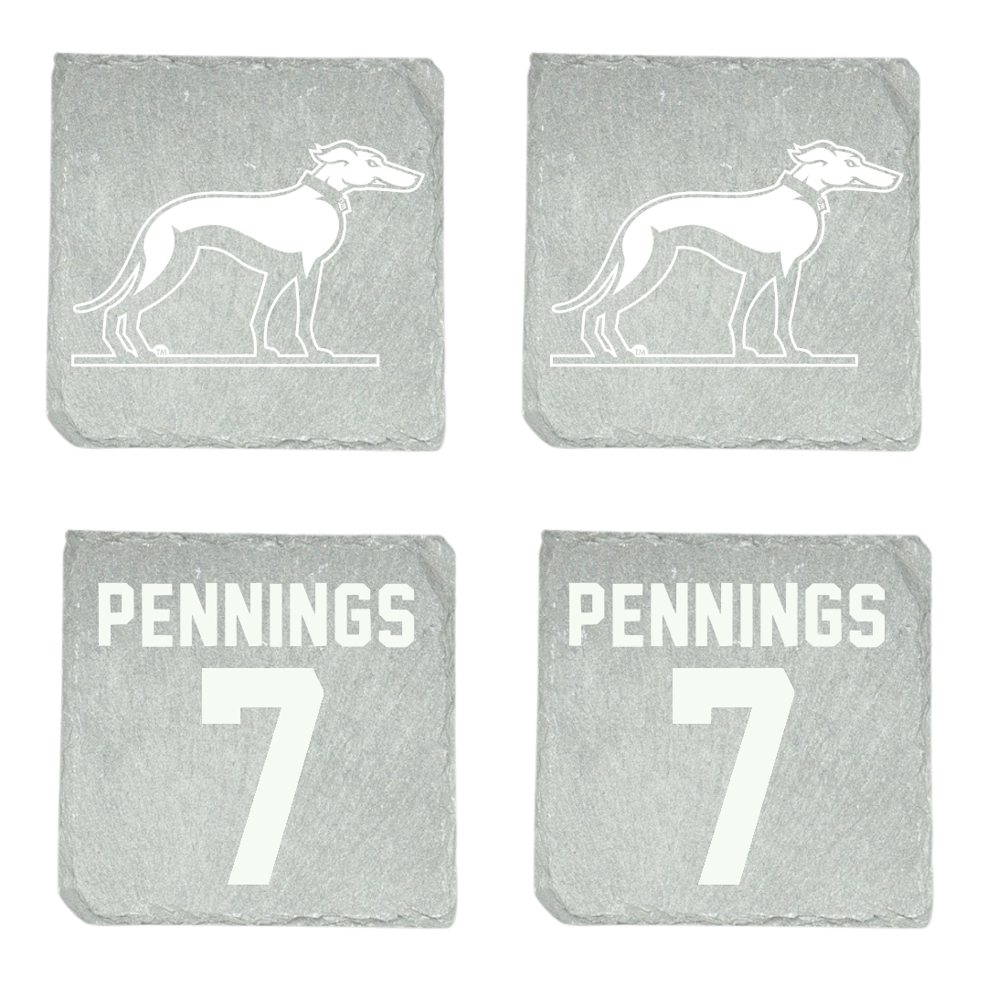 Eastern New Mexico University Volleyball (W) Stone Coaster (4 Pack)  - #7 Linden Pennings