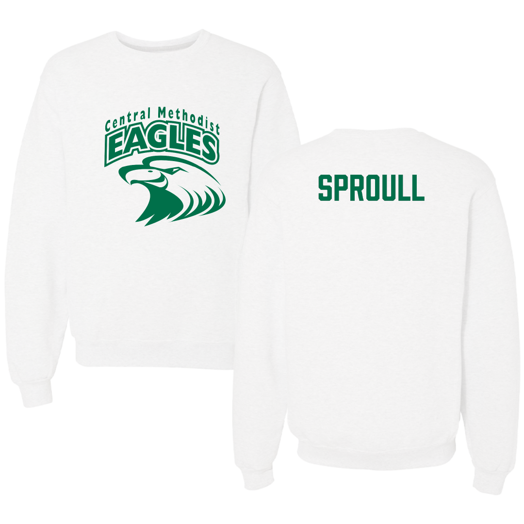 Central Methodist University Soccer (M) White Crewneck - Logan Sproull