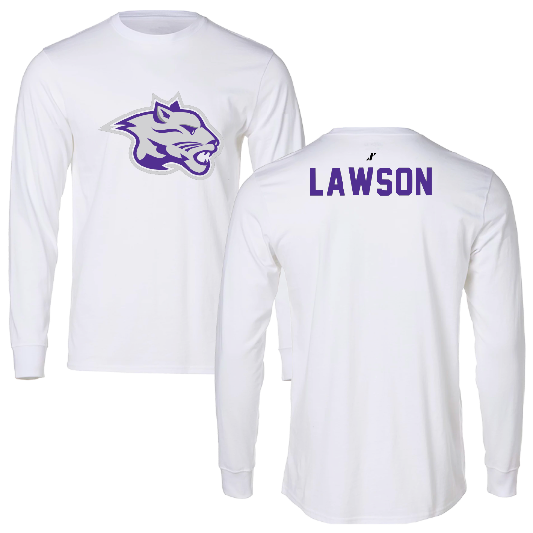 Young Harris College Cheer White Performance Long Sleeve - Genna Lawson