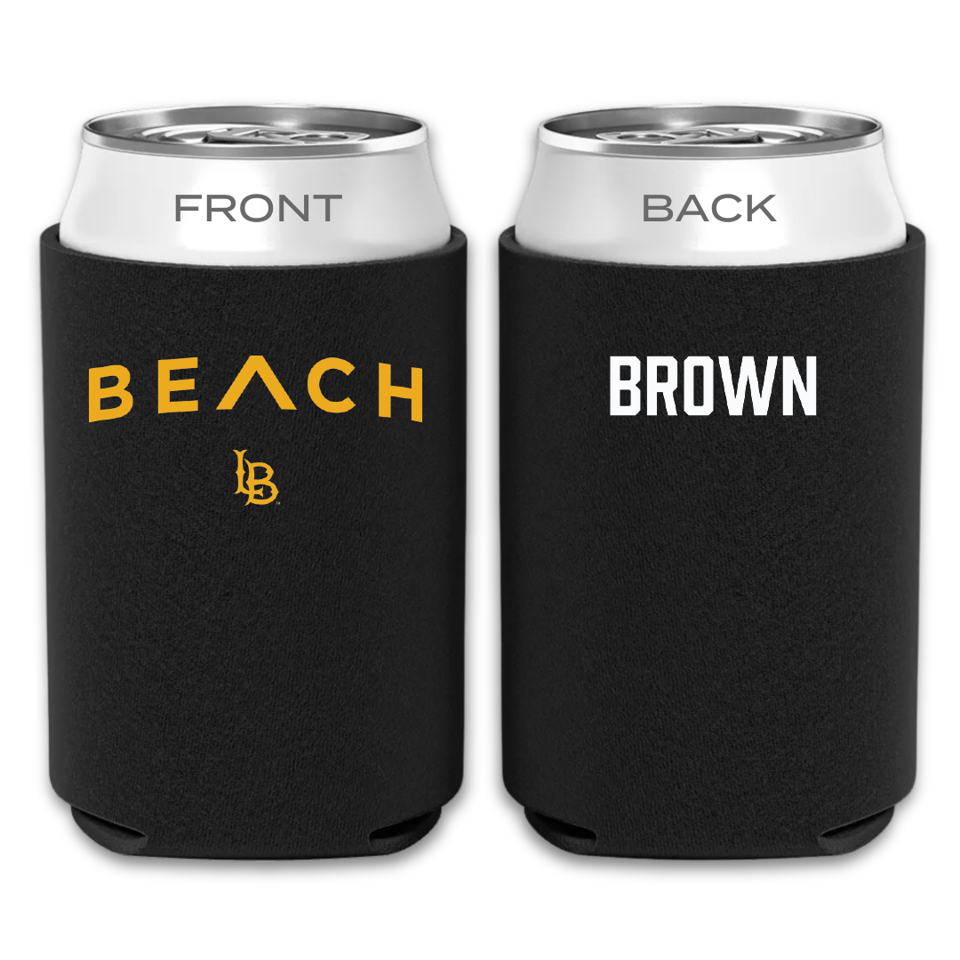 Long Beach State University TF and XC Black Can Cooler - Jay Brown