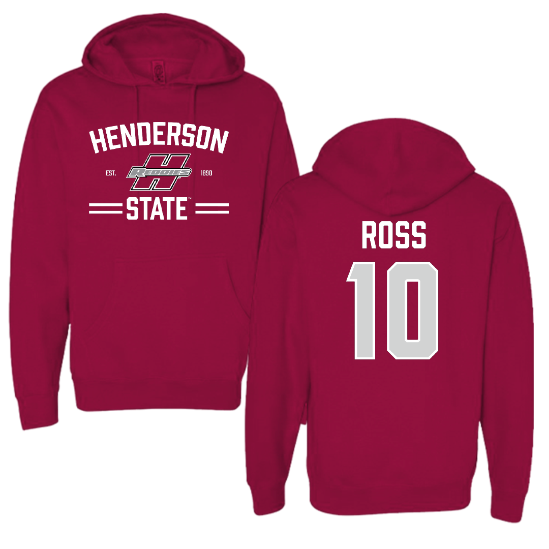 Henderson State University Baseball Cardinal General Hoodie - #10 Tanner Ross
