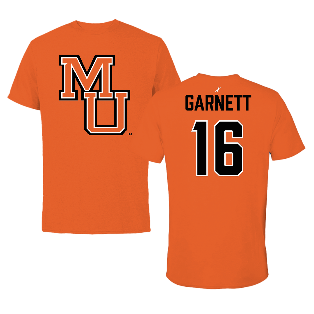 Mercer University Baseball Orange Tee - #16 Andrew Garnett