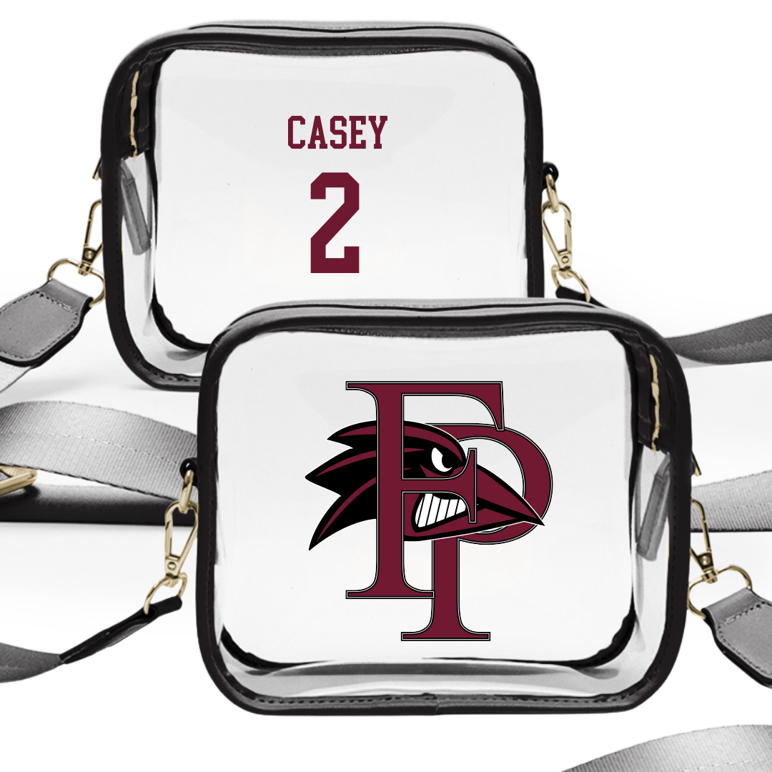 Franklin Pierce University Lacrosse (M) Black Clear Stadium Bag - #2 Colin Casey