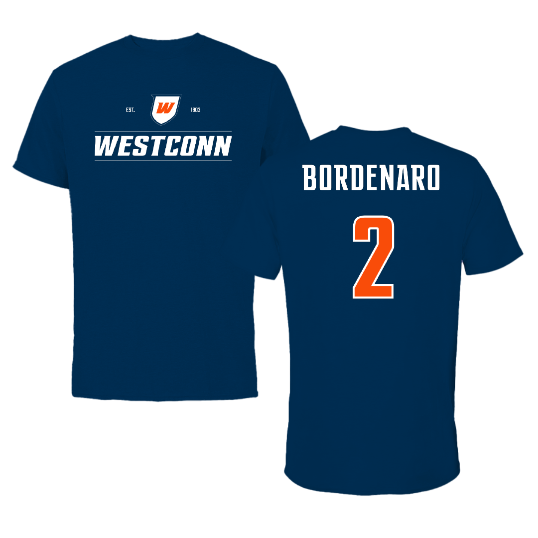 Western Connecticut State University Softball Navy General Tee - #2 Olivia Bordenaro