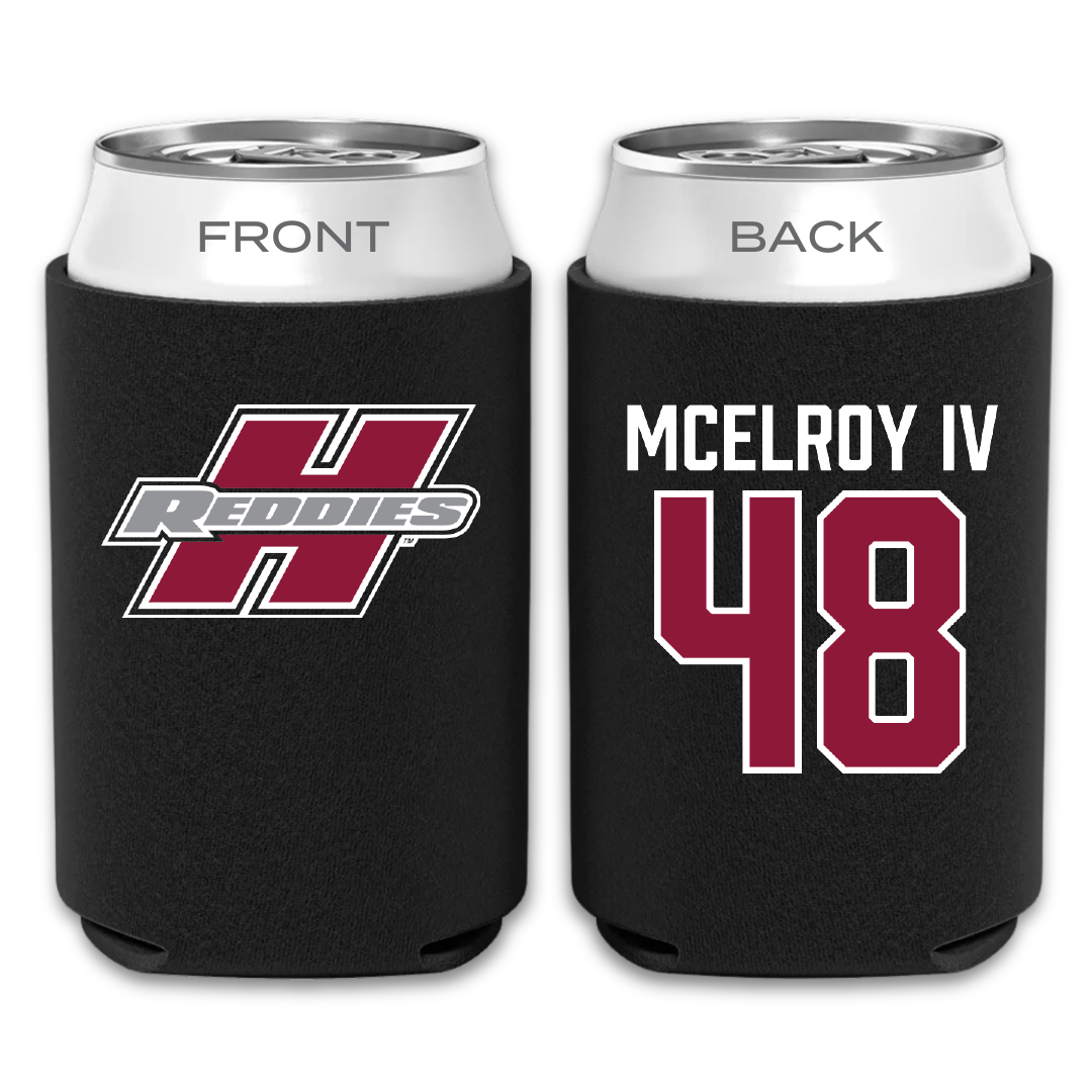 Henderson State University Football Black Can Cooler - #48 Jesse McElroy IV