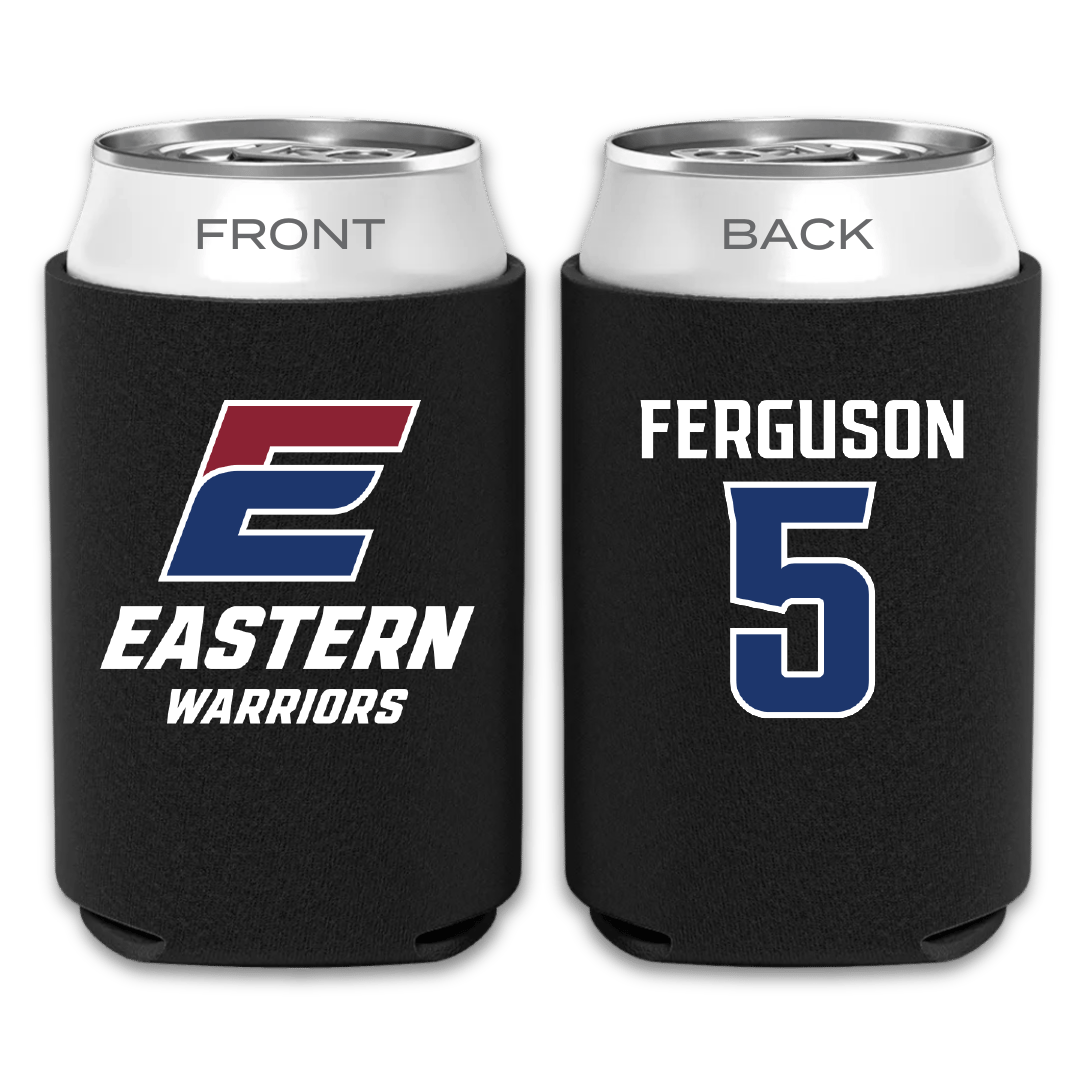 Eastern Connecticut State University Baseball Black Can Cooler - #5 Francis Ferguson