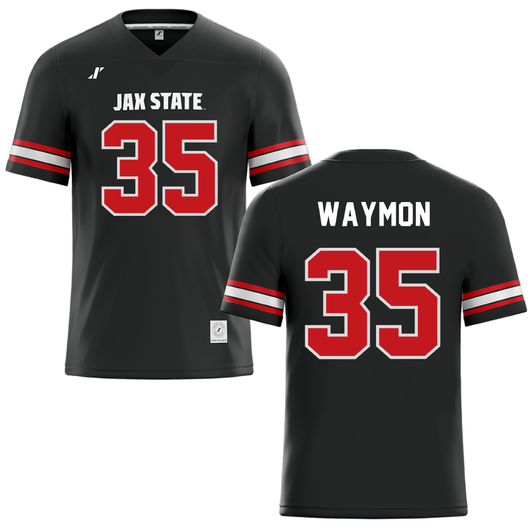 Jacksonville State University Black Football Jersey - #35 Ty Waymon