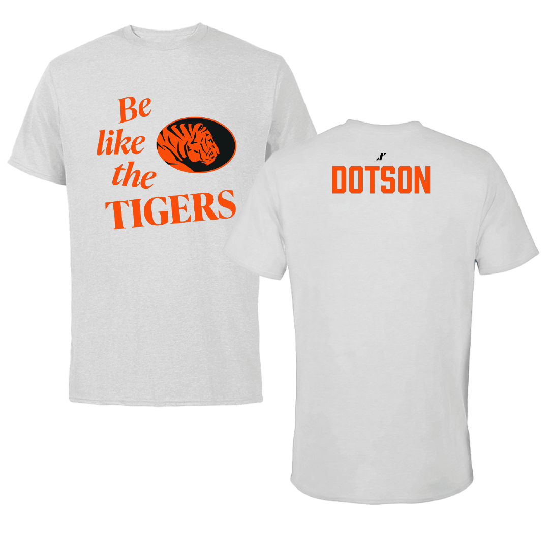 East Central University TF and XC Light Gray Be Like Us Tee - Gracey Dotson