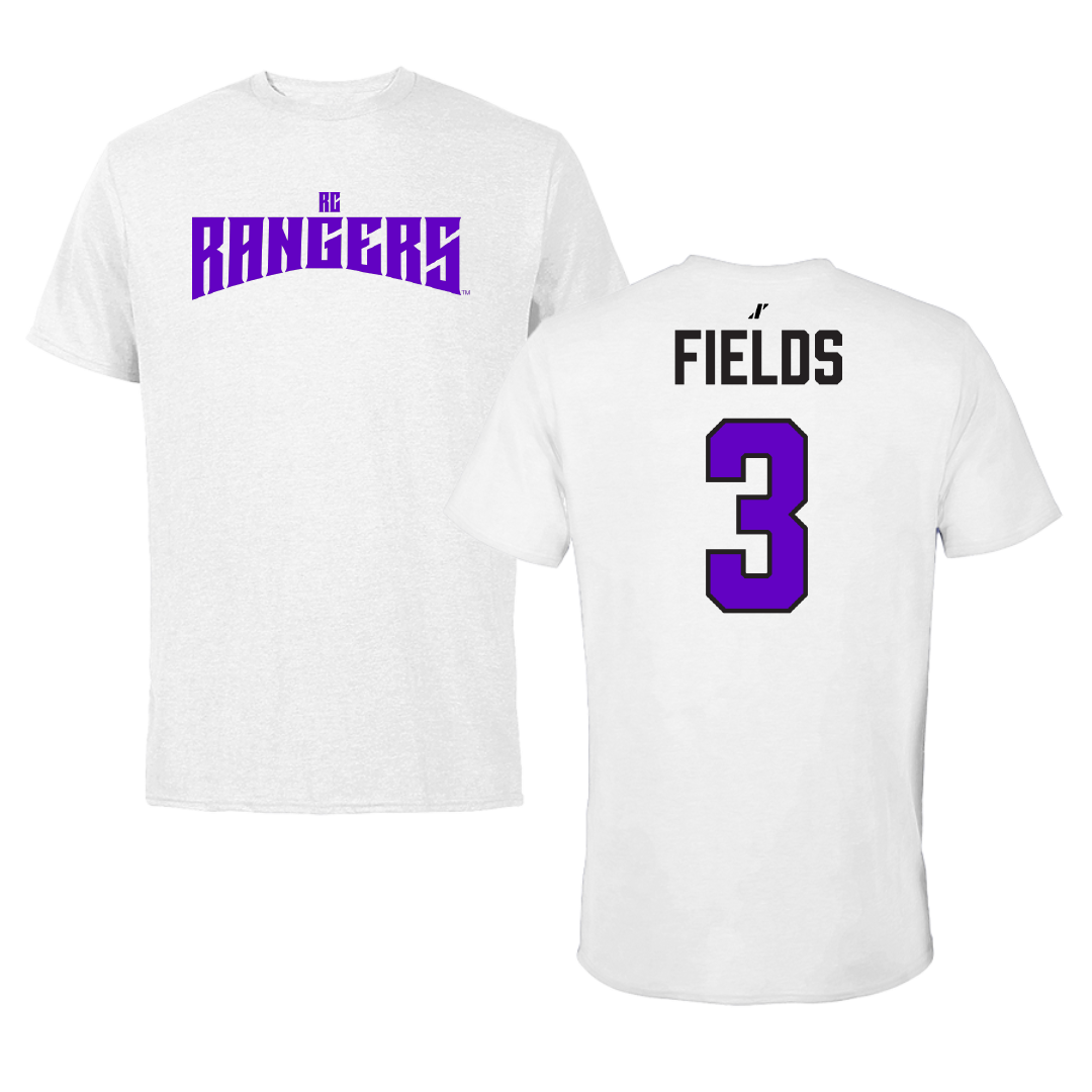 Ranger College Basketball (W) White Classic Performance Tee - #3 Akyla Fields
