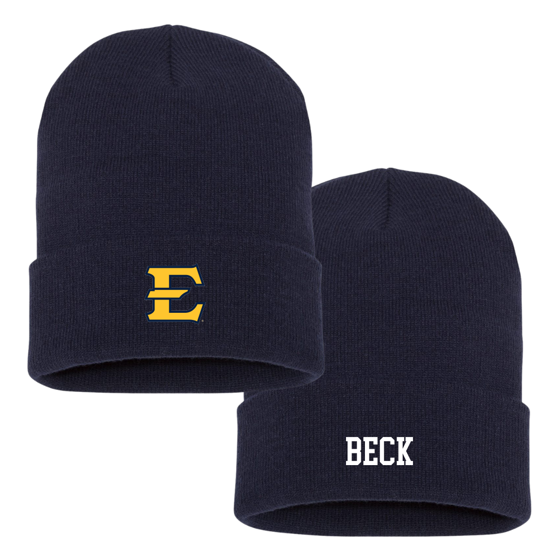 East Tennessee State University Soccer (W) Navy Beanie - #2 Alex Beck