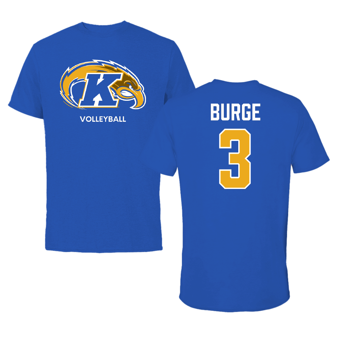 Kent State University Volleyball (W) Blue Tee - #3 Kaelynn Burge