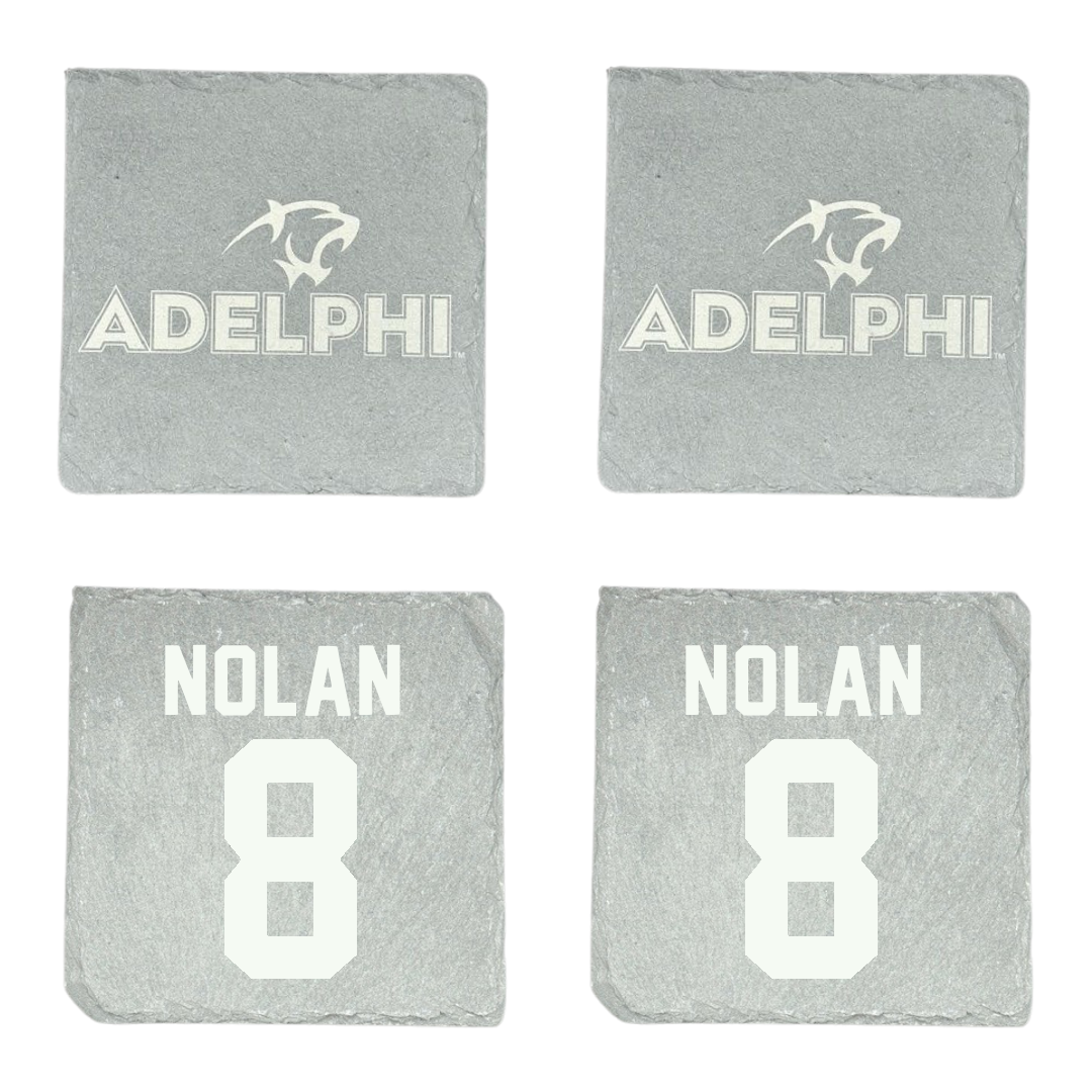 Adelphi University Soccer Stone Coaster (4 Pack)  - #8 Sam Nolan