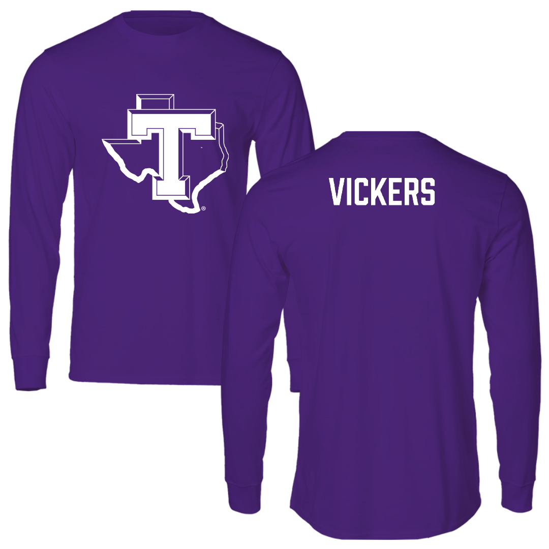 Tarleton State University Beach Volleyball Purple Performance Long Sleeve - Emily Vickers