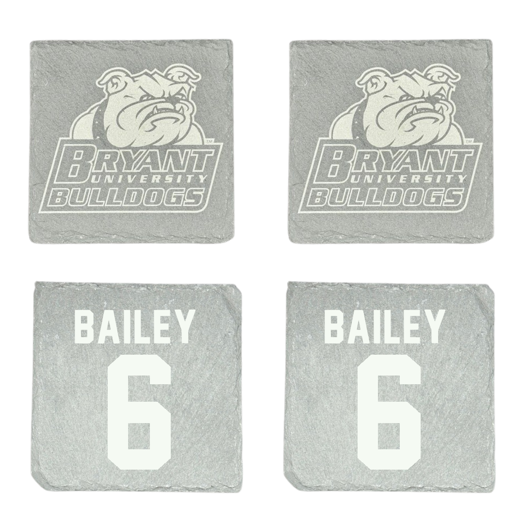 Bryant University Basketball Stone Coaster (4 Pack)  - #6 Langston Bailey
