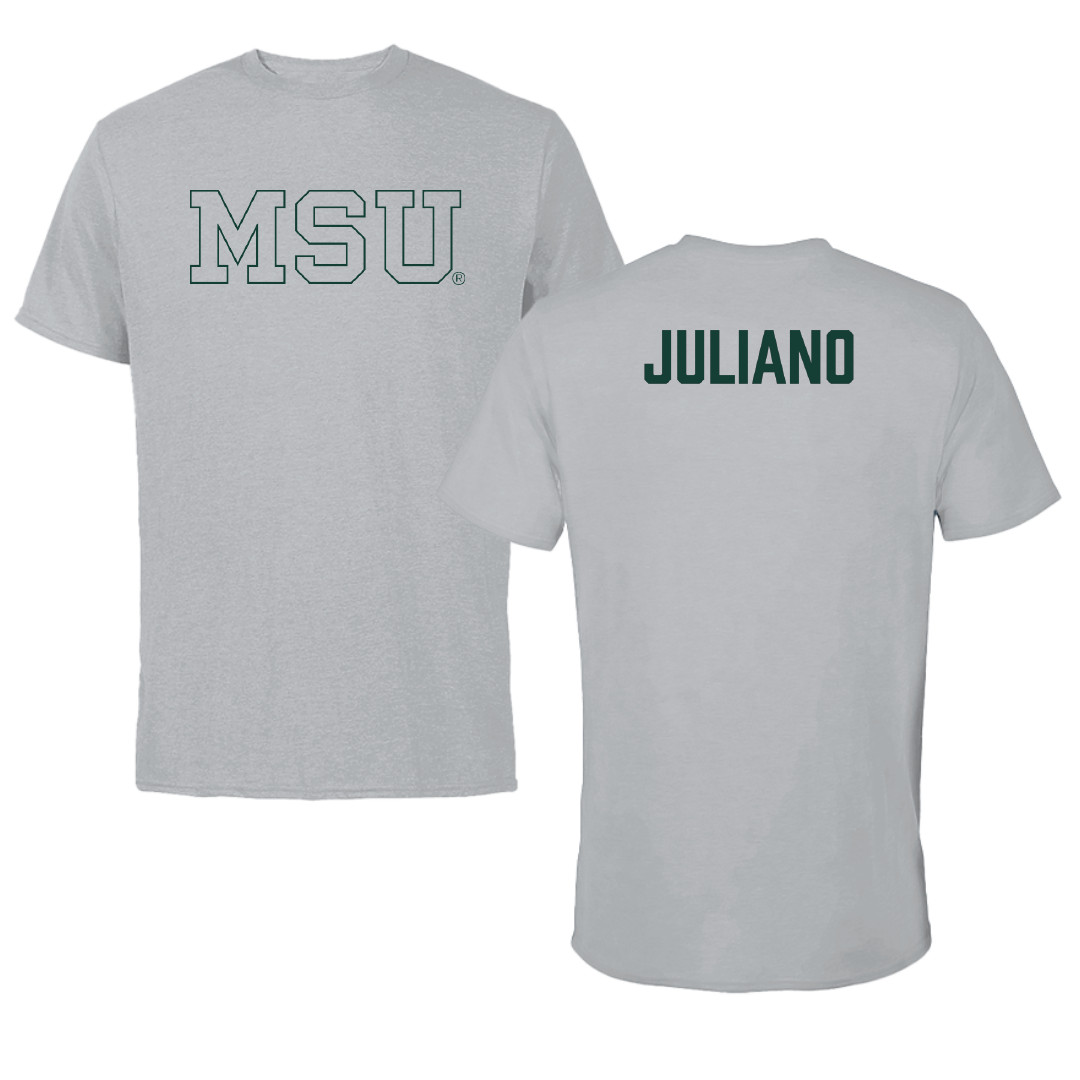 Michigan State University Rowing Sport Gray Tee - Paige Juliano