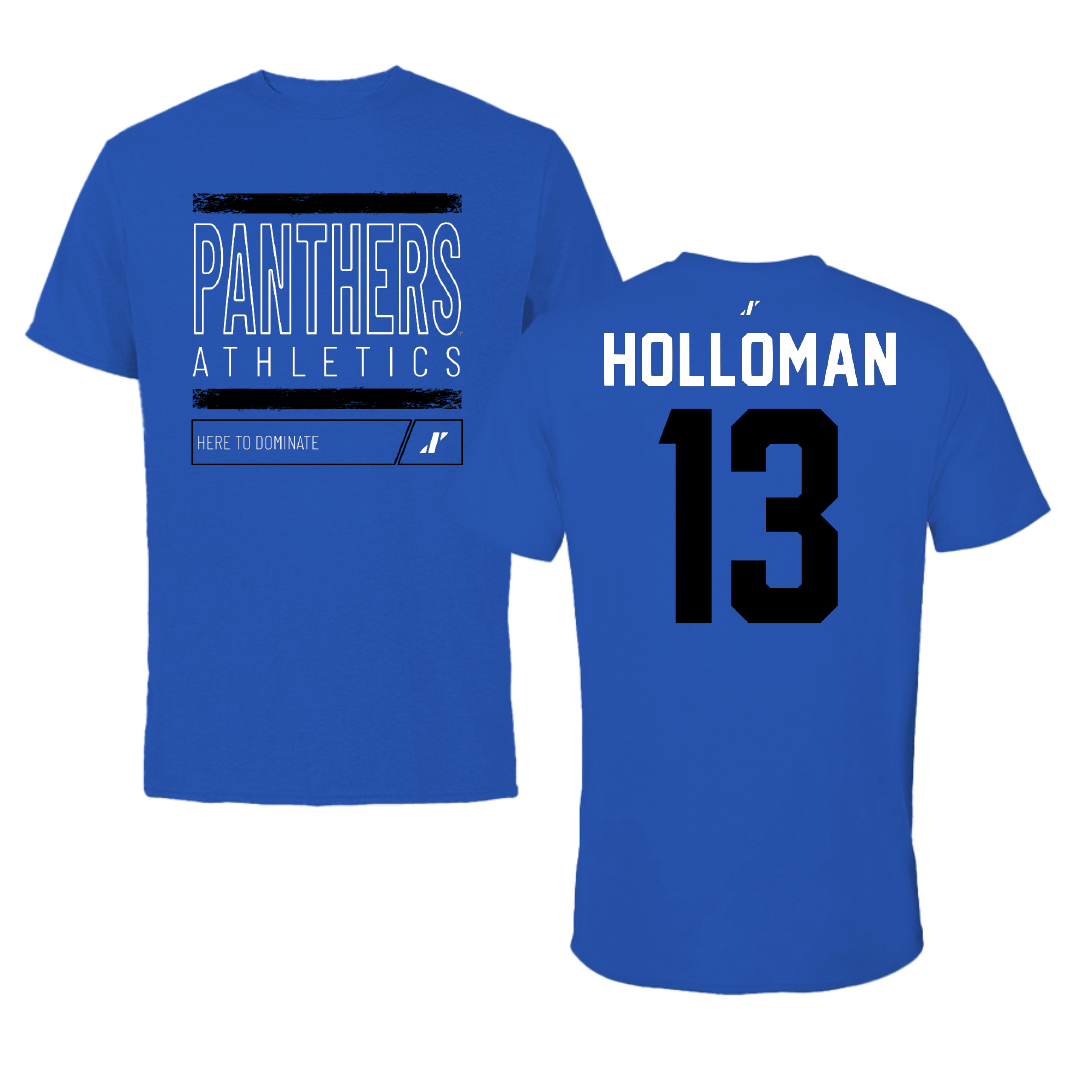 Georgia State University Basketball Blue Dominate Performance Tee - #13 Cheyenne Holloman