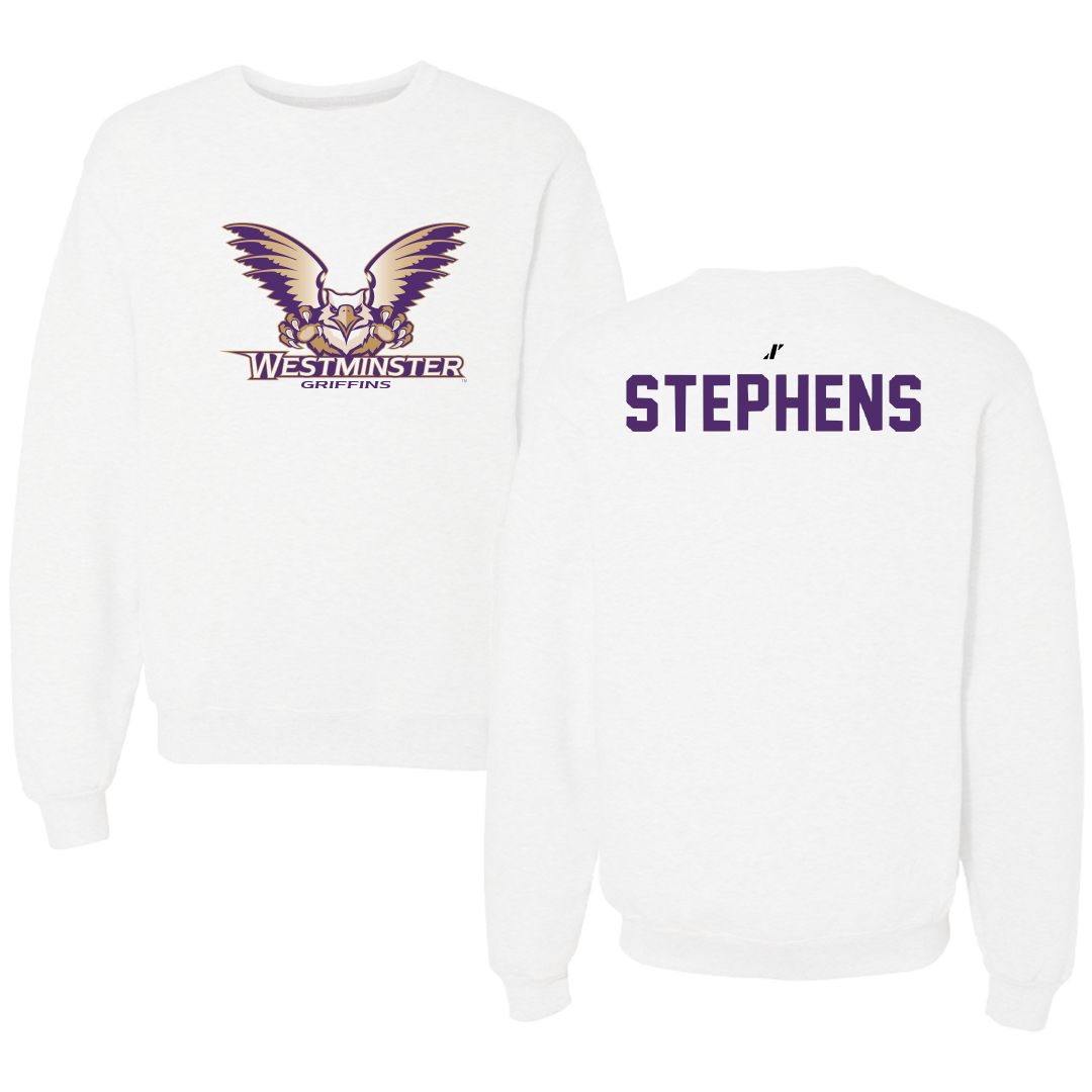 Westminster University (Utah) Skiing White Crewneck - Maya Stephens