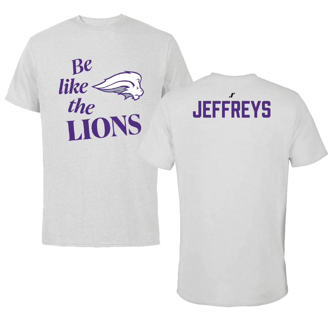Nelson University TF and XC Light Gray Be Like Us Performance Tee - Bella Jeffreys