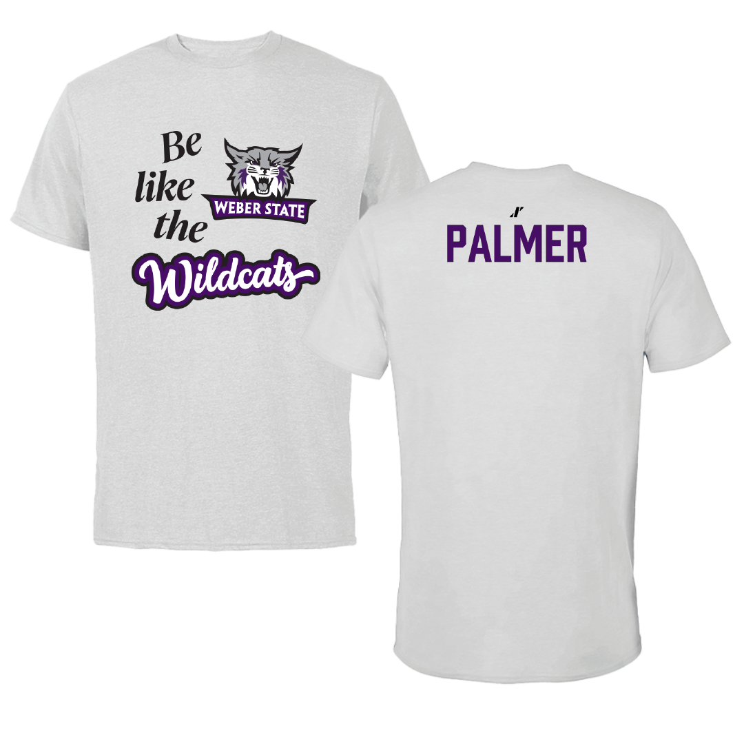 Weber State University Cheer Light Gray Be Like Us Performance Tee - Riley Palmer