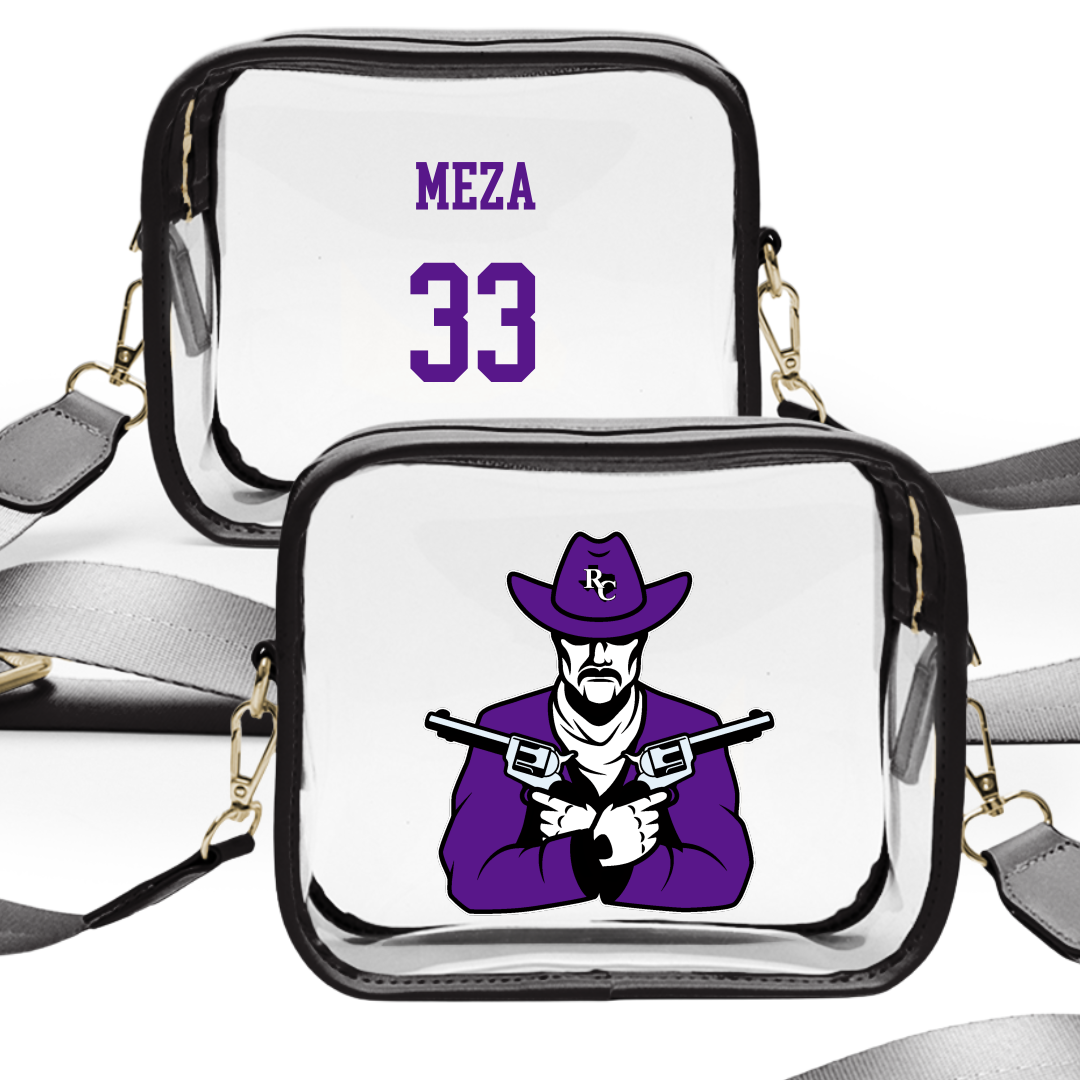 Ranger College Softball Black Clear Stadium Bag - #33 Arianna Meza