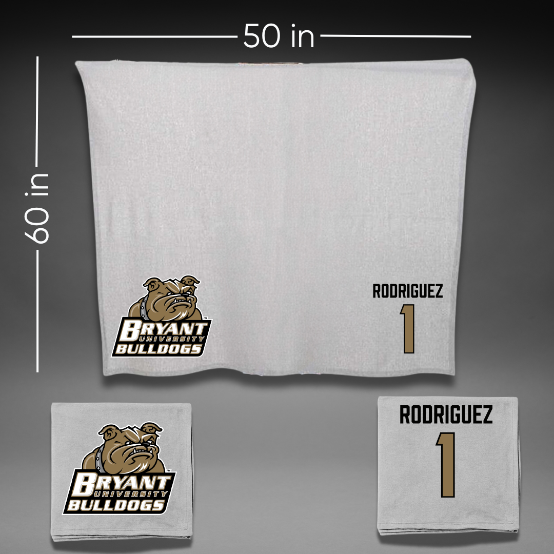 Bryant University Softball Gray Blanket - #1 Arlisenny Rodriguez