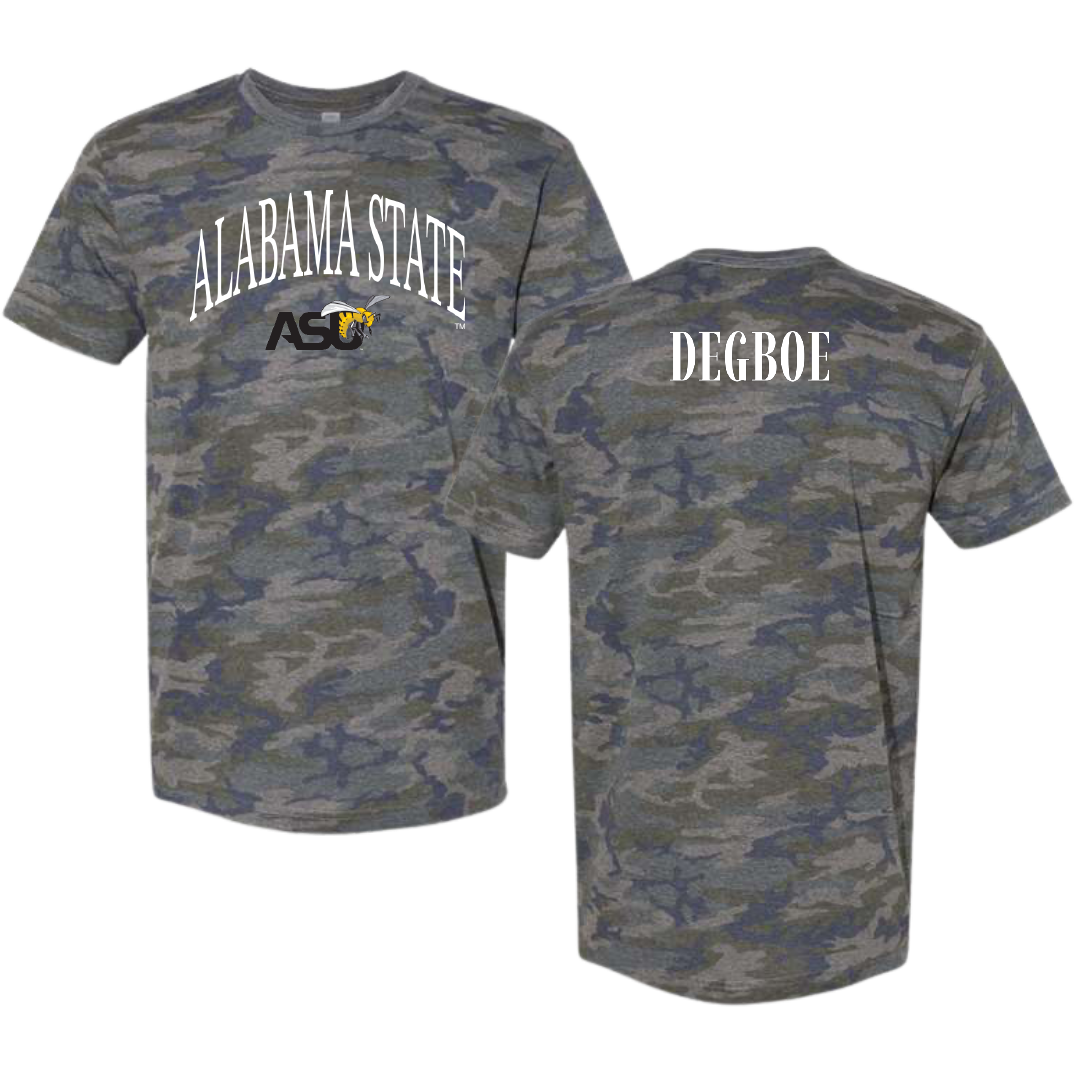 Alabama State University TF and XC Vintage Camo Tee - Angelique Degboe