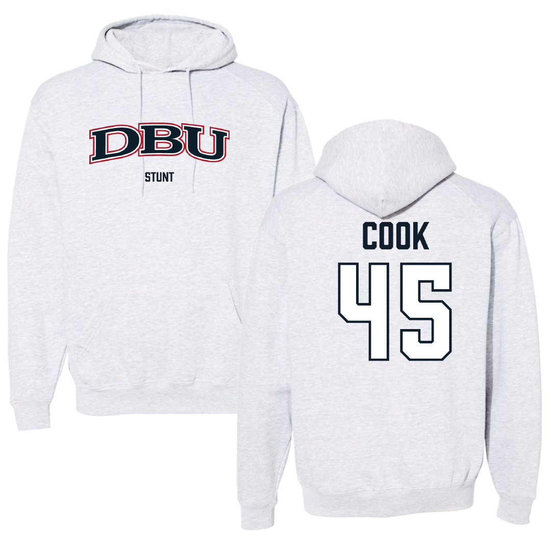 Dallas Baptist University STUNT Light Gray Hoodie - #45 Janae Cook
