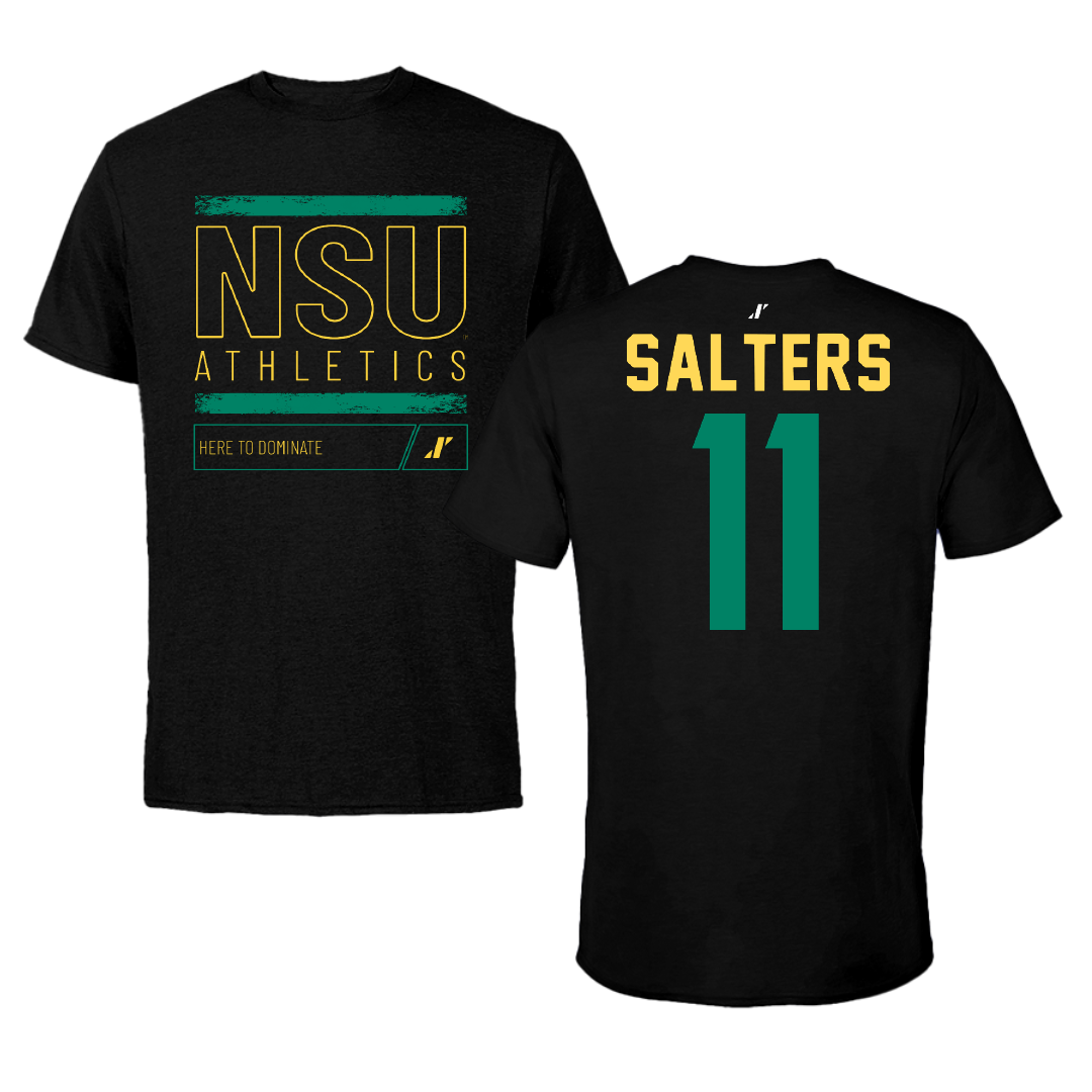 Norfolk State University Baseball Black Dominate Performance Tee - #11 Ian Salters