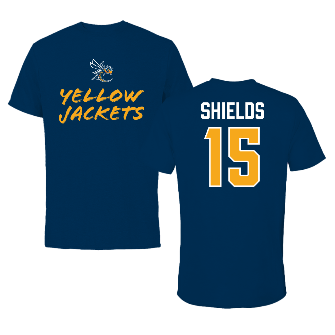Cedarville University Volleyball (W) Navy General Tee - #15 Cassi Shields