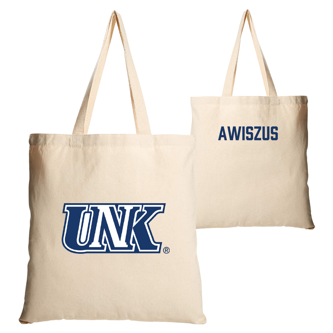 University of Nebraska at Kearney Wrestling Tan Canvas Tote Bag - Jacob Awiszus