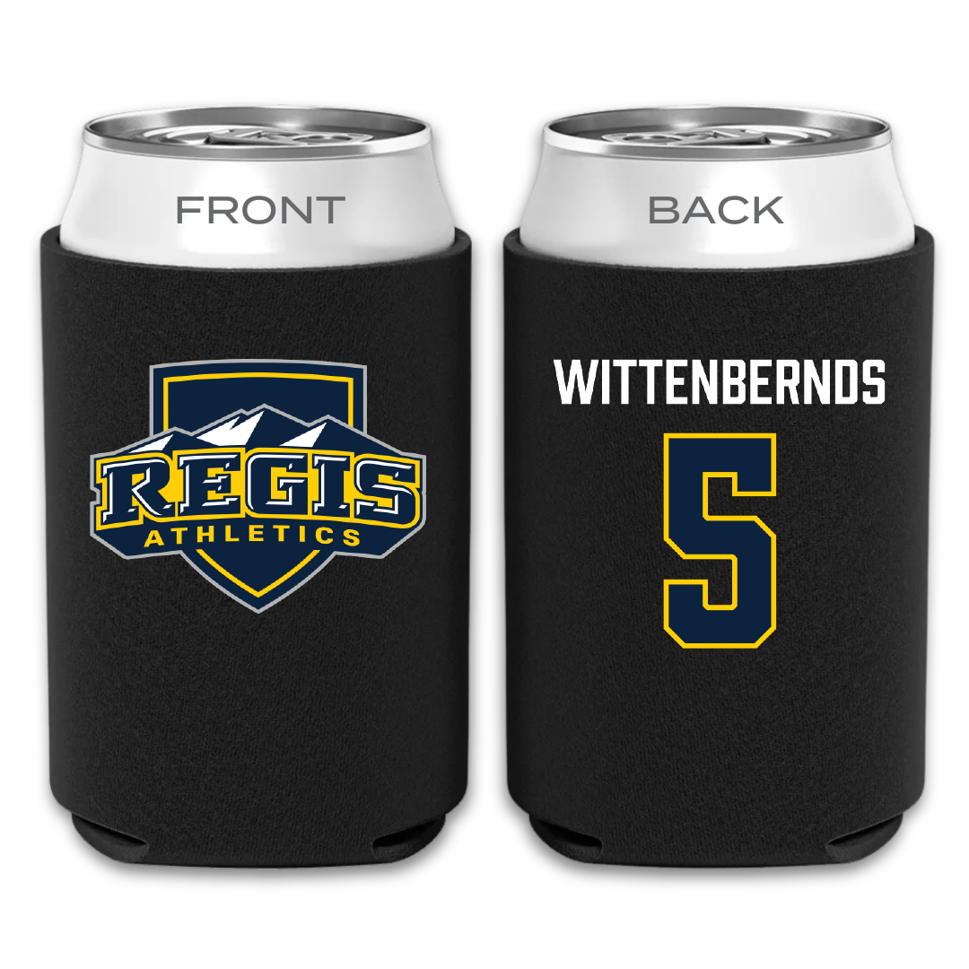 Regis University (Colorado) Soccer Black Can Cooler - #5 Ben Wittenbernds