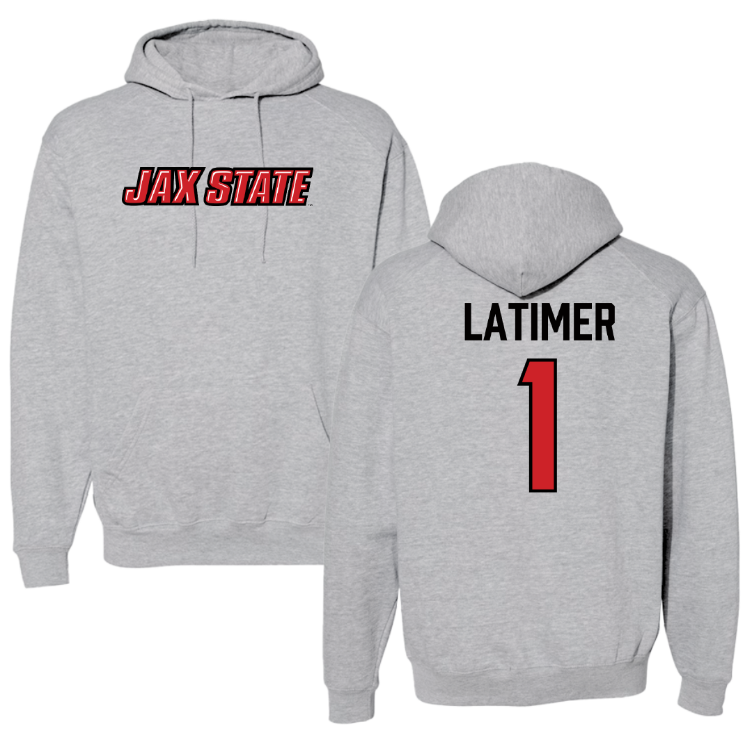 Jacksonville State University Football Sport Gray Hoodie - #1 Geimere Latimer