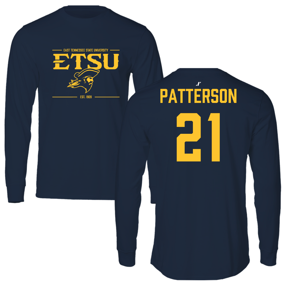 East Tennessee State University Soccer (W) Navy General Long Sleeve - #21 Ary Patterson