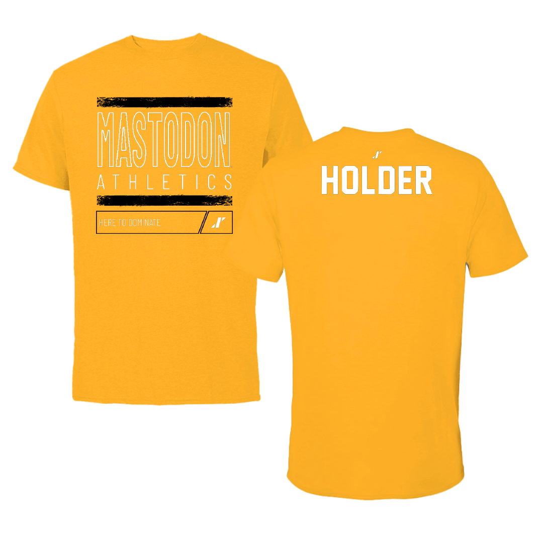 Purdue University-Fort Wayne Golf Gold Dominate Performance Tee - Nick Holder