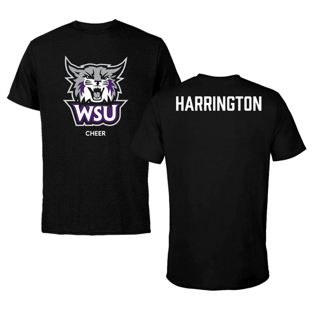 Weber State University Cheer Black Tee - Jordan Harrington