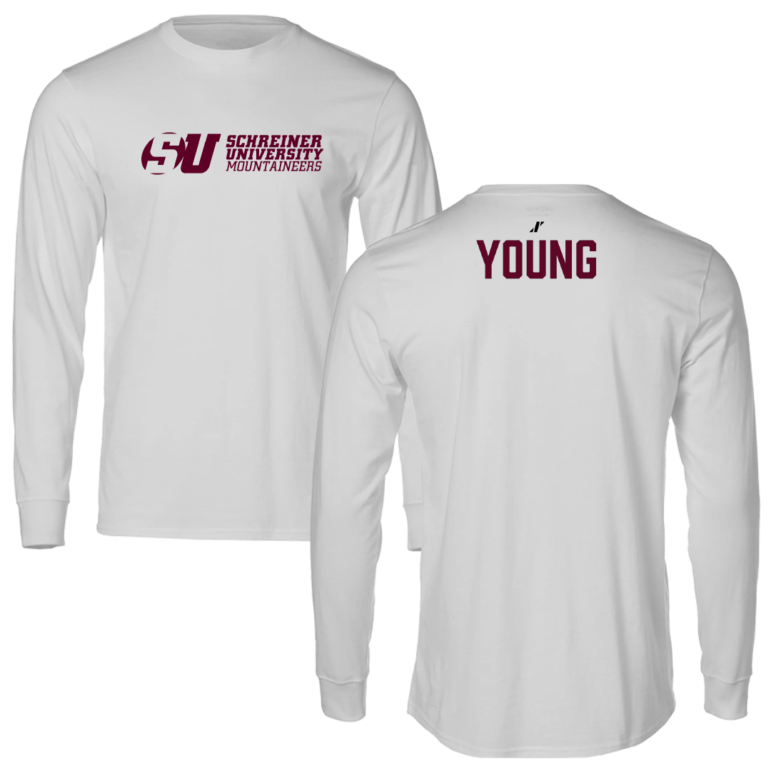 Schreiner University Football Light Gray Performance Long Sleeve - Maurice Young