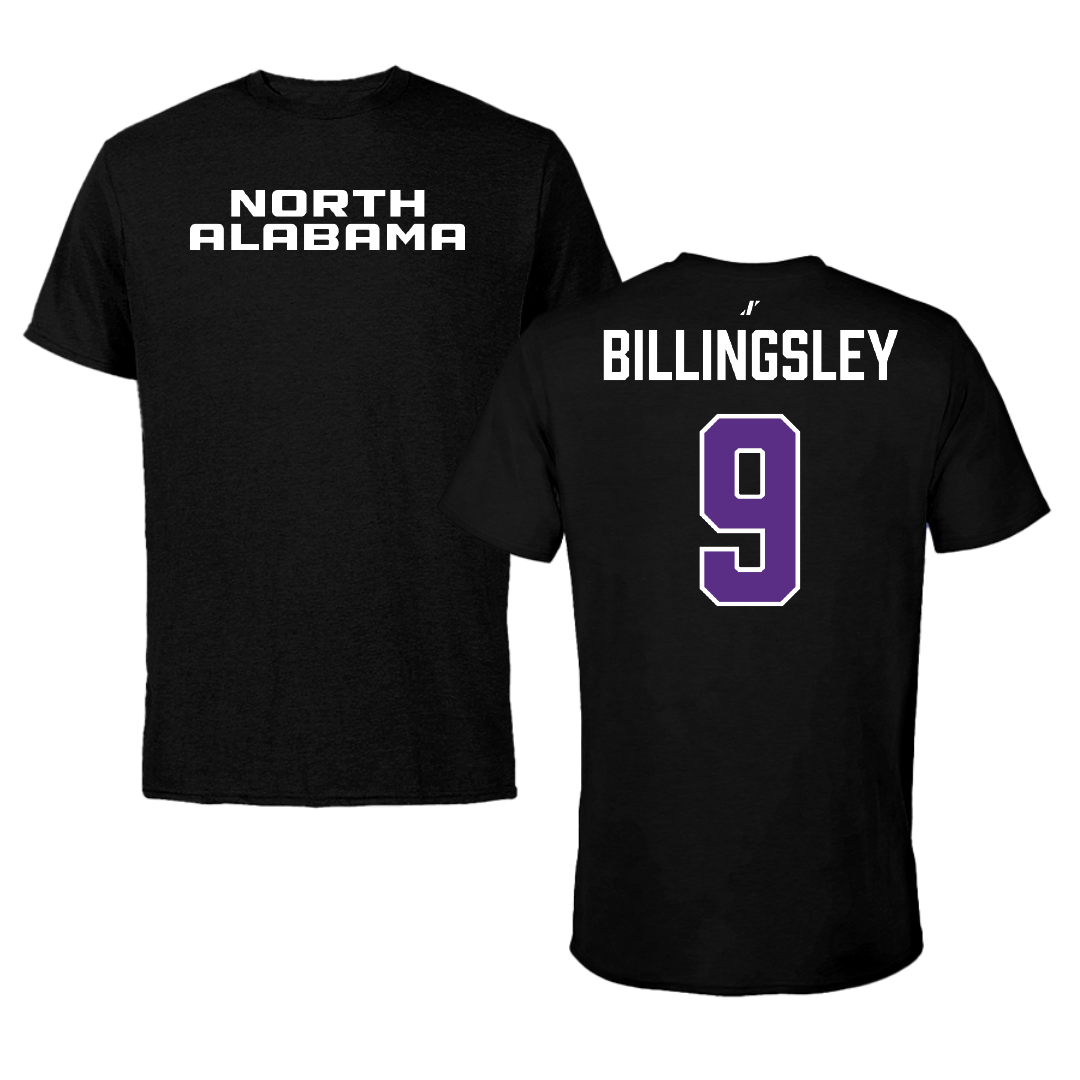 University of North Alabama Baseball Black Performance Tee - #9 Ryker Billingsley