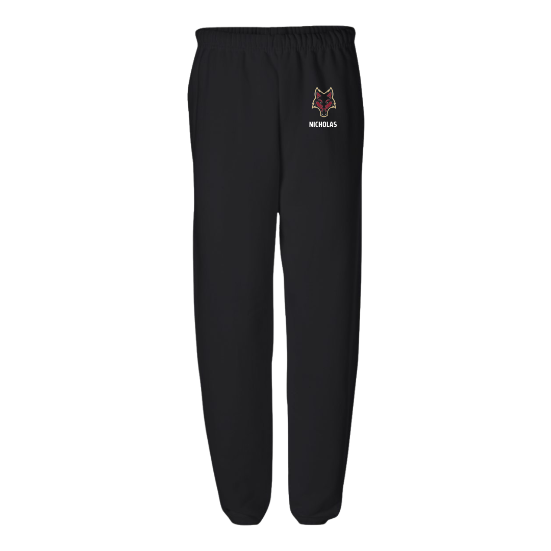 Coastal Alabama Community College Baseball Black Sweatpants - #20 Spencer Nicholas