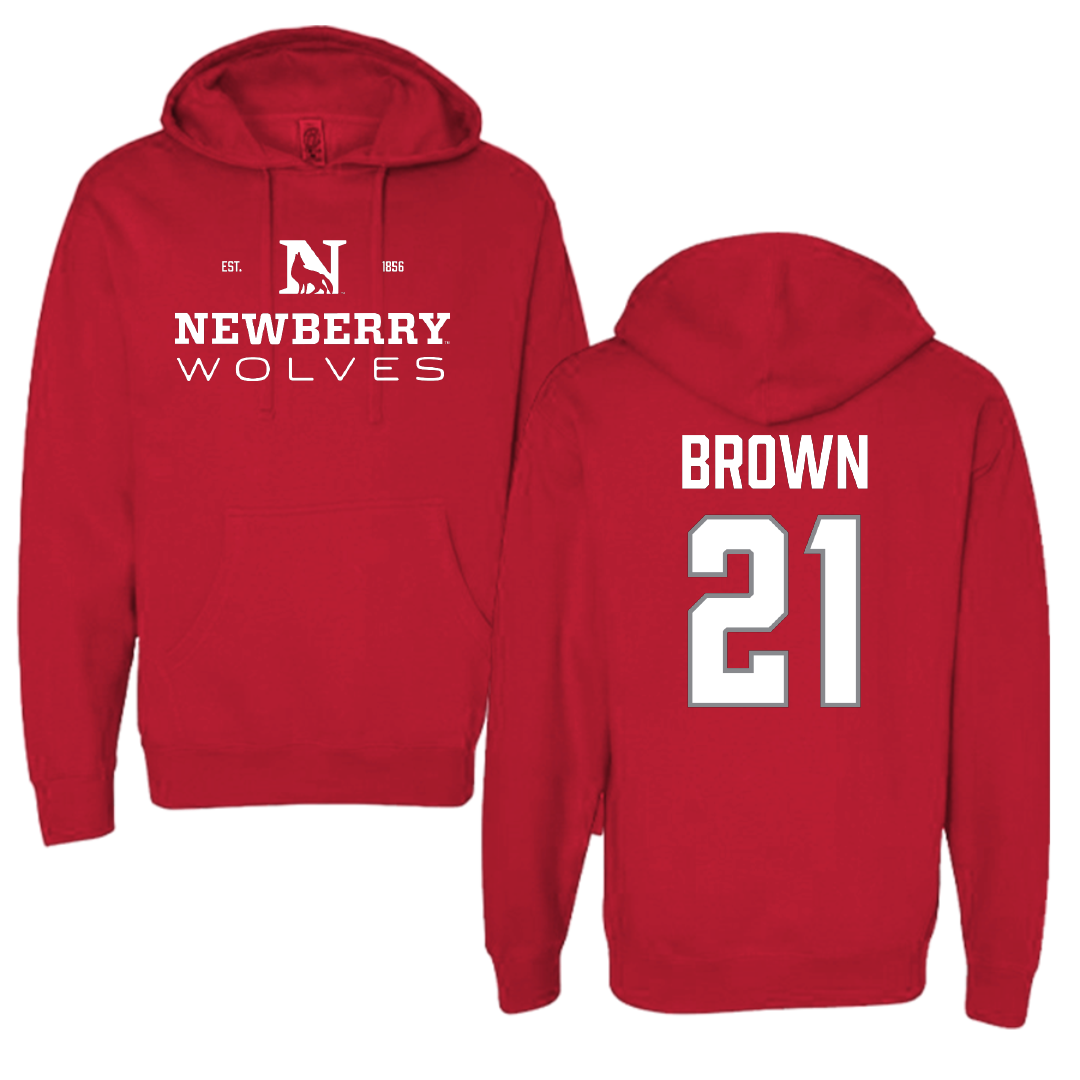 Newberry College Basketball (W) Red General Hoodie - #21 Jada Brown