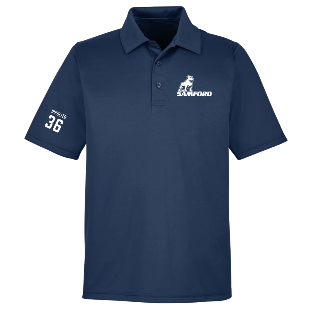 Samford University Football Navy Polo - #36 Ty Ippolito