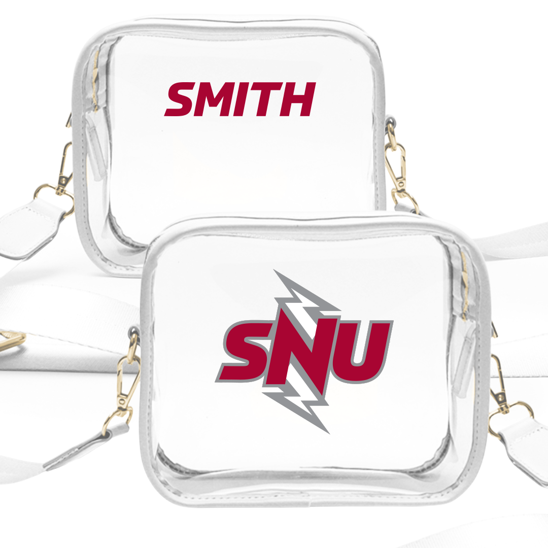 Southern Nazarene University TF and XC White Clear Stadium Bag - Killian Smith