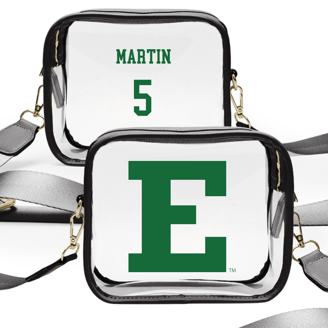 Eastern Michigan University Baseball Black Clear Stadium Bag - #5 Keegan Martin