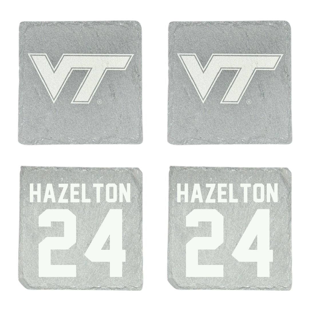 Virginia Tech Volleyball Stone Coaster (4 Pack)  - #24 Reese Hazelton