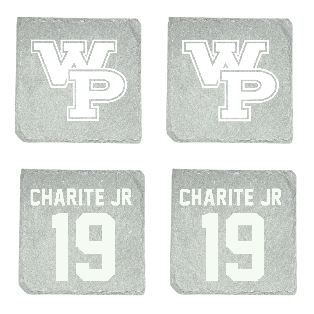 William Penn University Football Stone Coaster (4 Pack)  - #19 Ernst Charite Jr