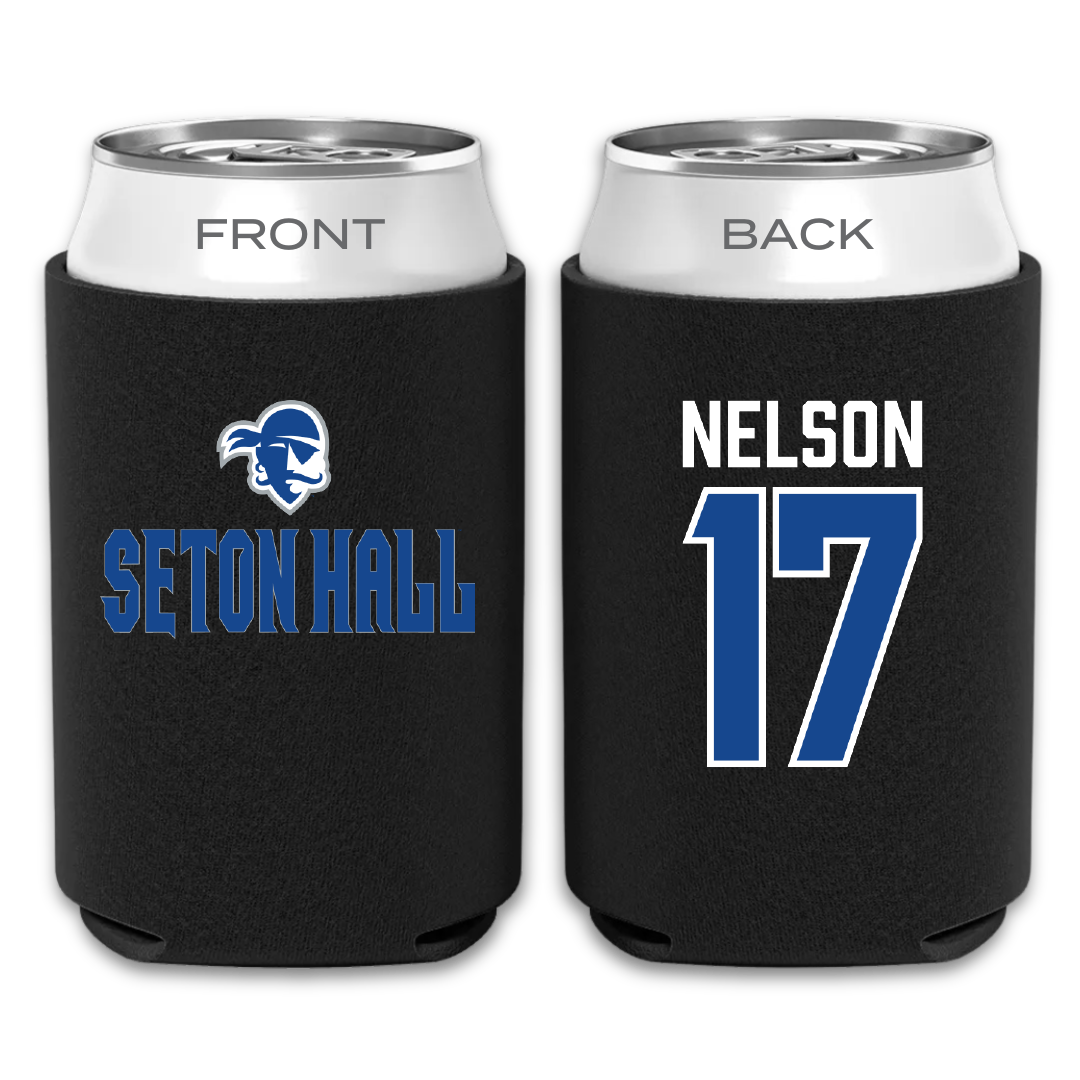 Seton Hall University Volleyball Black Can Cooler - #17 Rylee Nelson