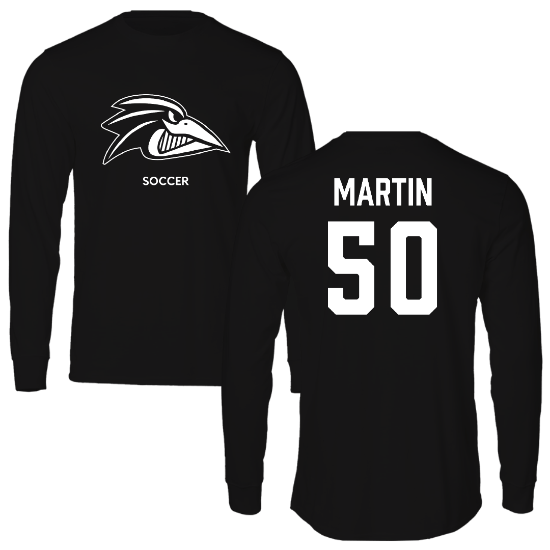 Franklin Pierce University Soccer (M) Black Performance Long Sleeve - #50 Jack Martin